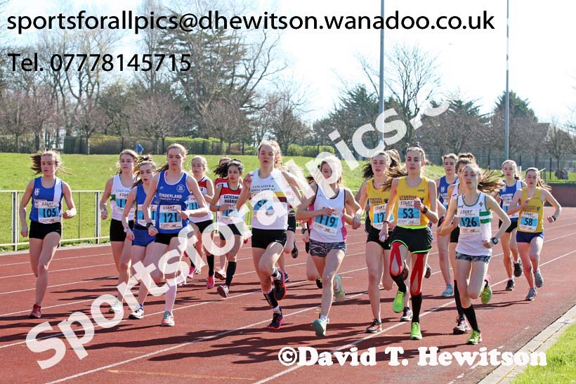 Womens Under-17s 5k Road Race, Stanley Park, Blackpool. Photo: David T. Hewitson/Sports for All Pics